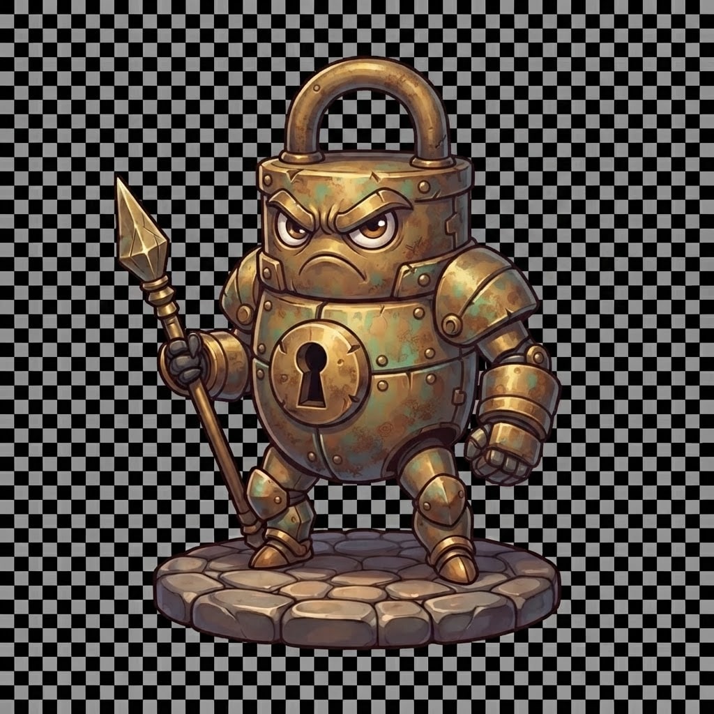 Image: Treasure Trovers hallway enemy: Lockjaw — stout bi