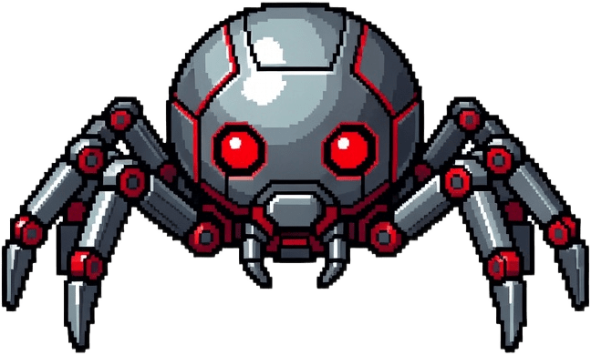 Spider Robot Red Idle