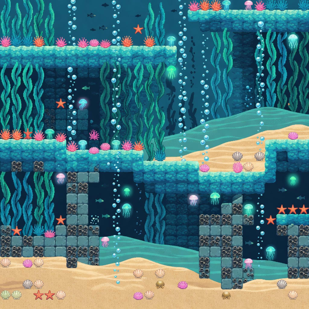 Submersas - Metroidvania Tileset