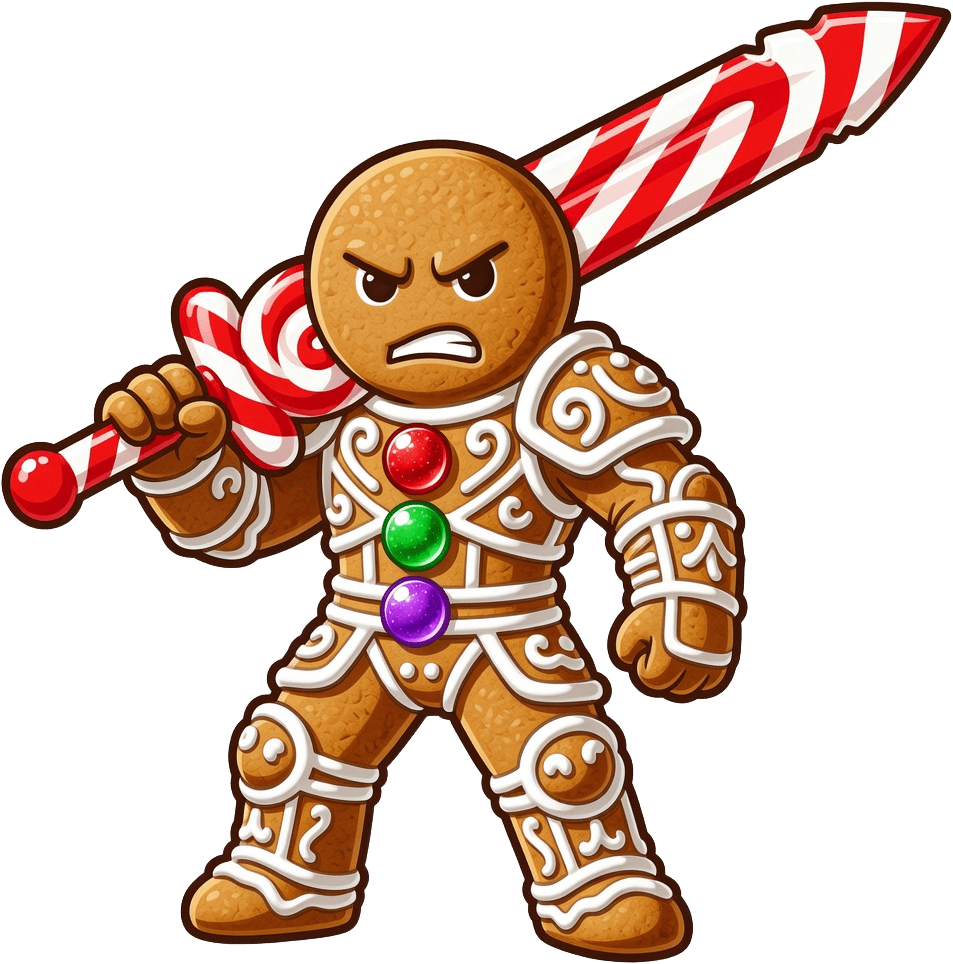 Sweet Candy - Gingerbread Man Lollipop Sword