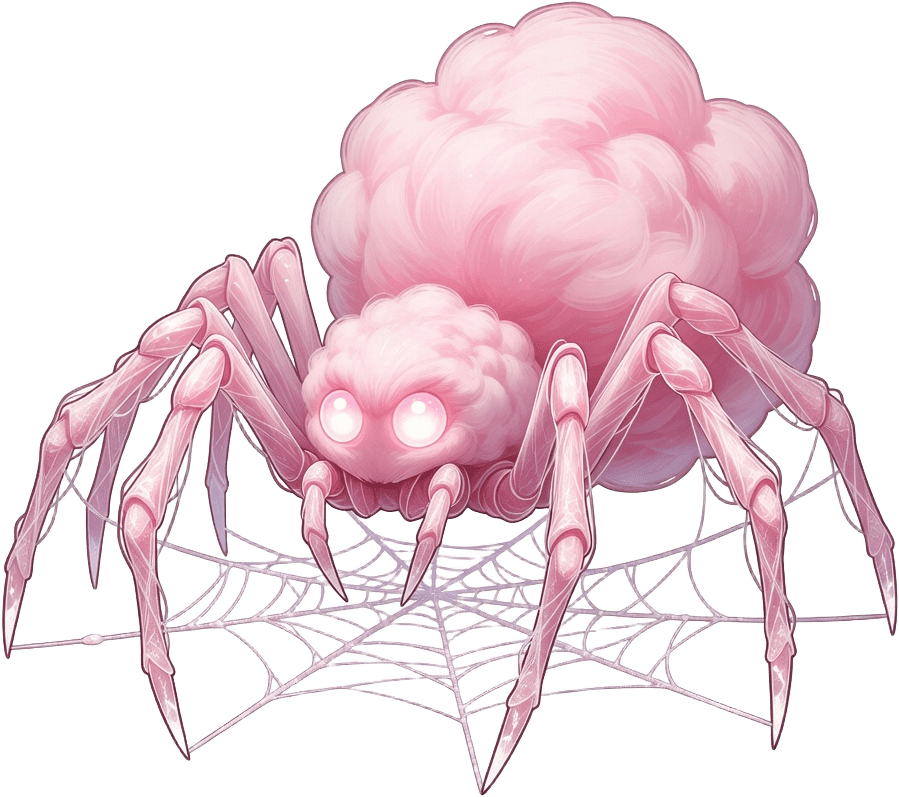 Sweet Candy - Cotton Candy Spider