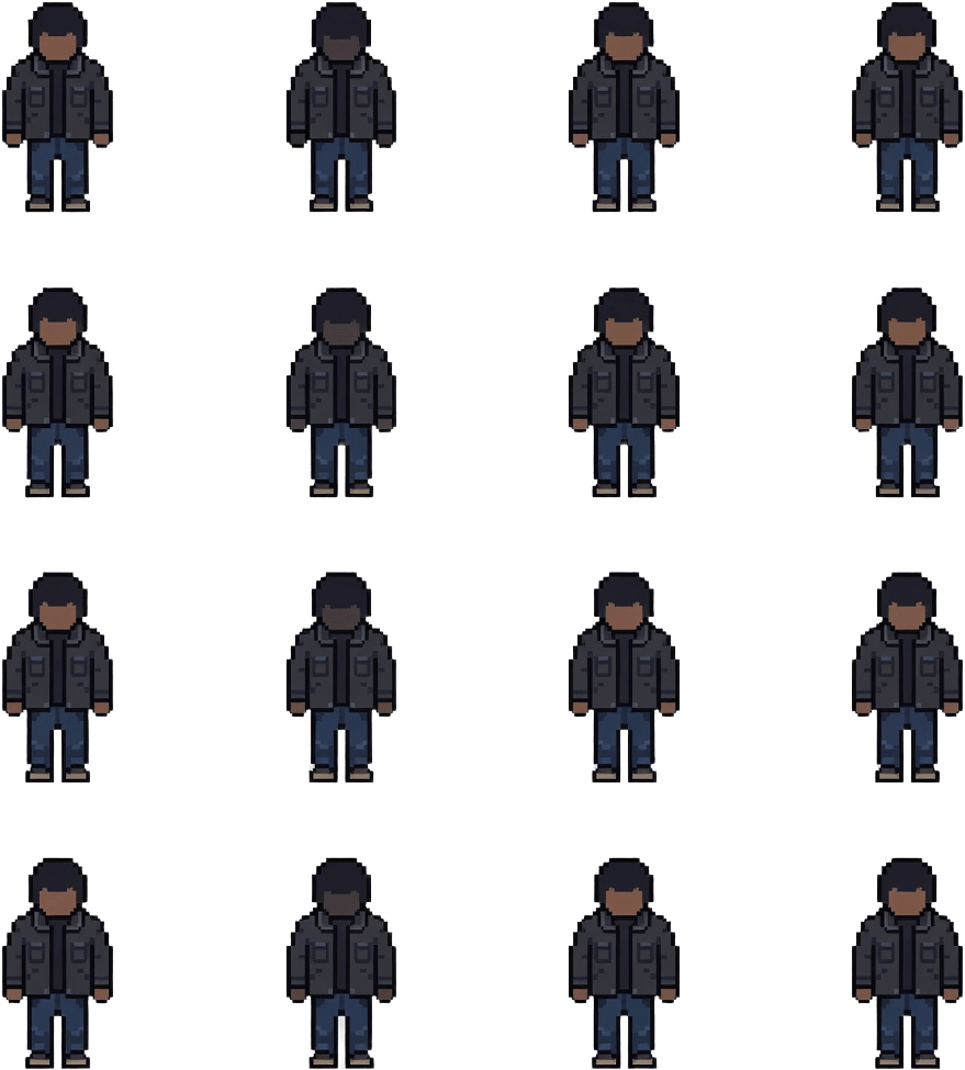 Player 4-Direction Sprite Sheet