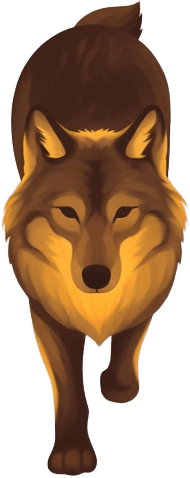 Earth-Tone Wolf Sprite