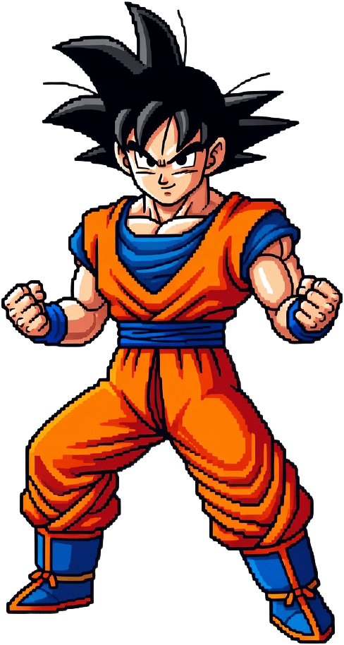 Pixel Goku Sprite