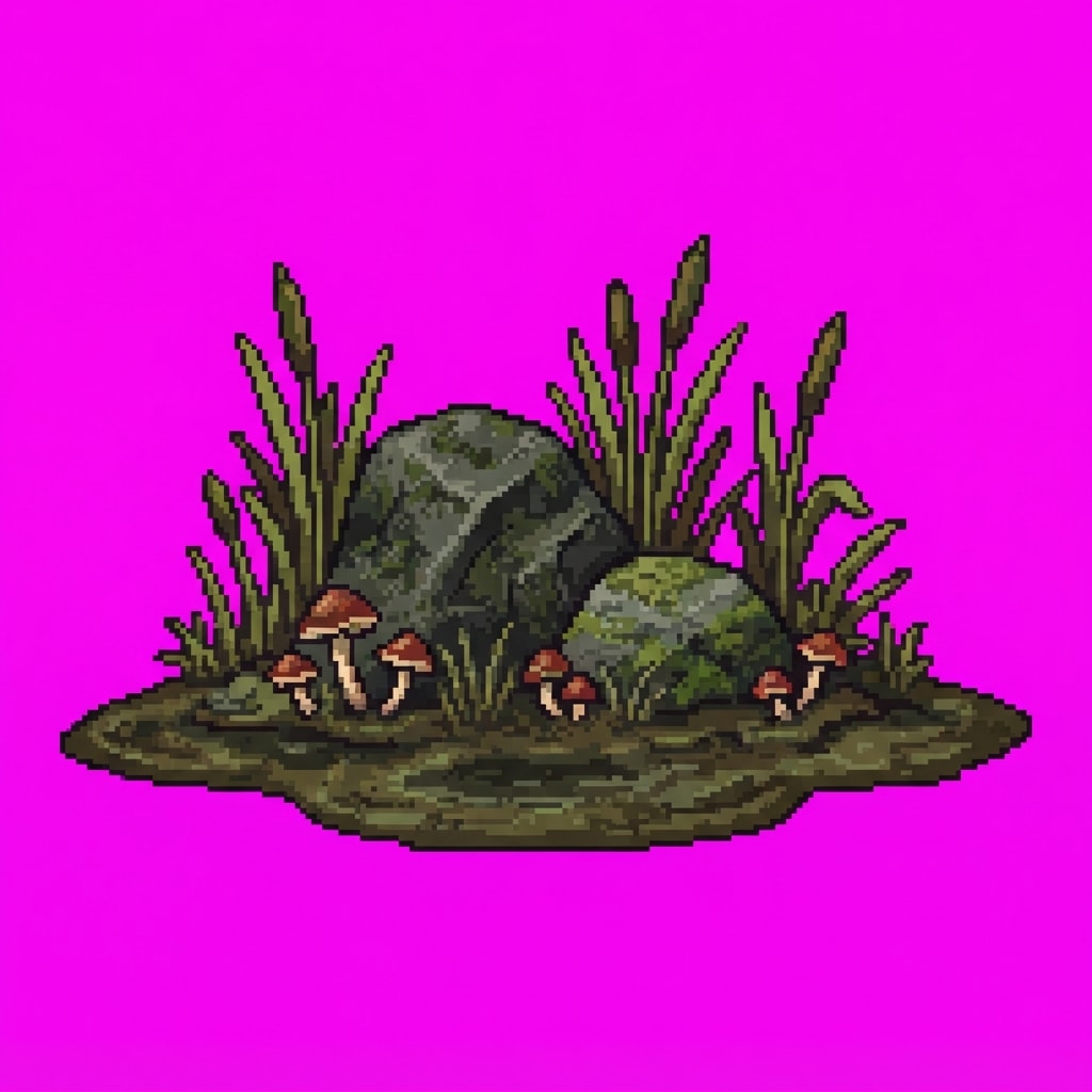 Image: Single game prop sprite only: swamp mire floor clu