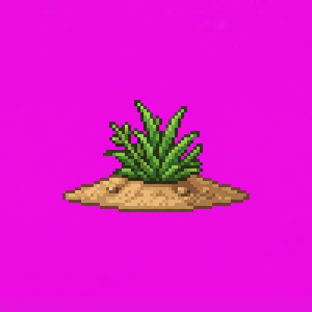 Image: Single game prop sprite only: small desert sand pl