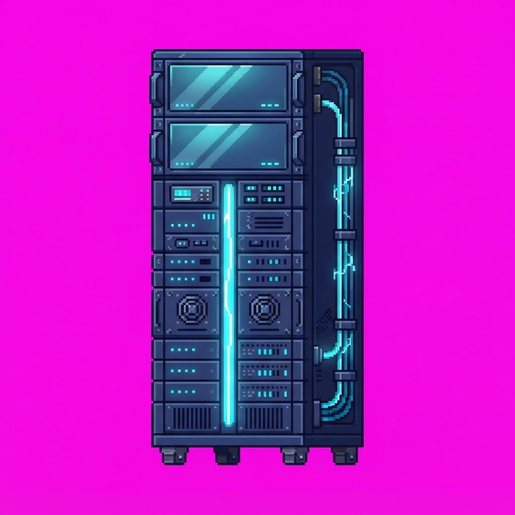 Image: Single game prop sprite only: Server stack look —