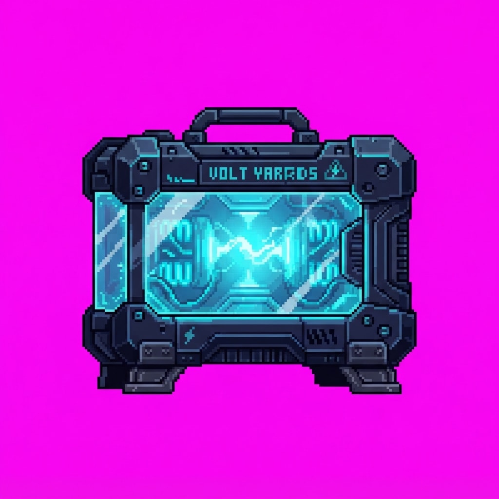 Image: Single game prop sprite only: Battery crate — Volt