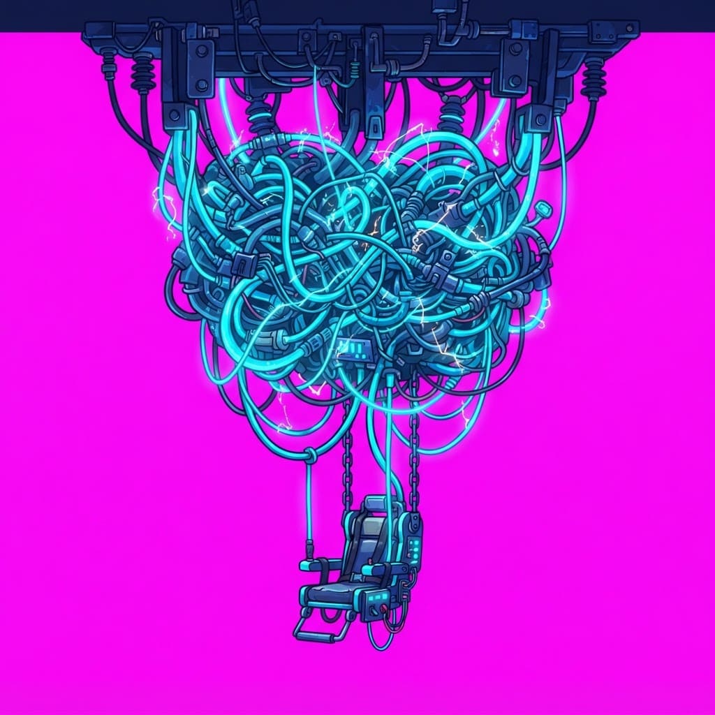 Image: 2D game hanging prop volt Volt Yards. Palette: nav