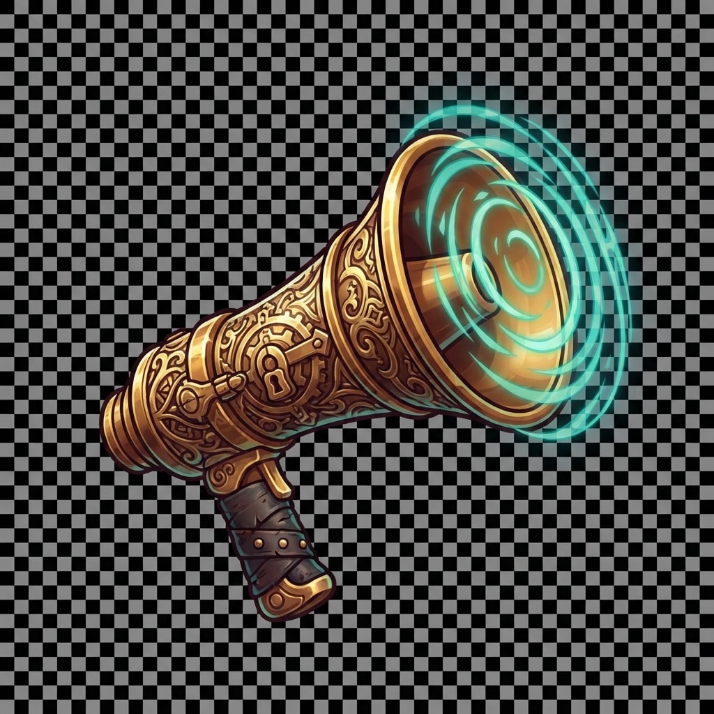 Image: Game treasure icon on transparent background, no t