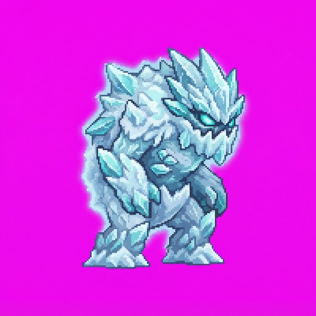 Image: Single idle enemy skin sprite for frost family: pa