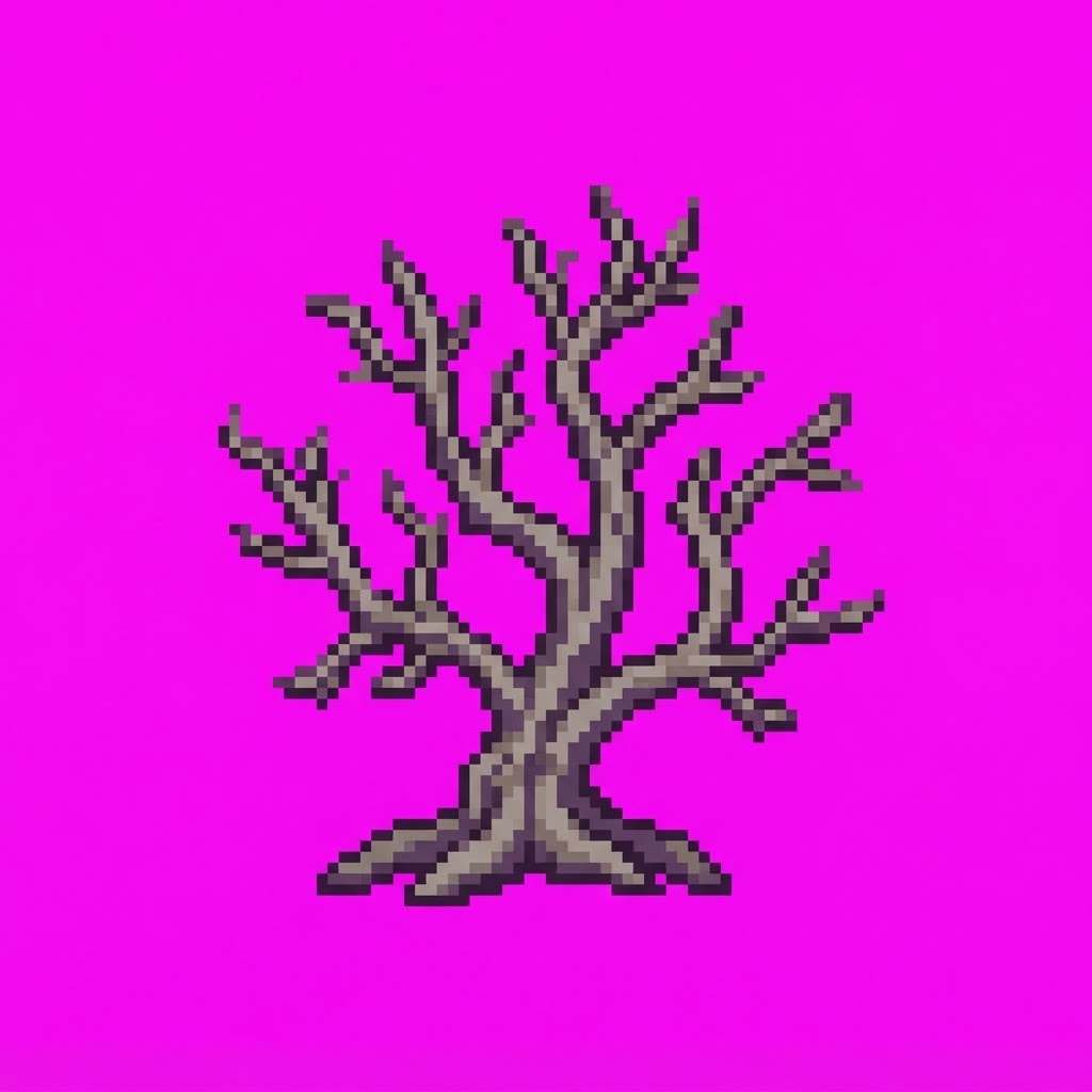 Image: Single 2D game floor prop Shadow Crypt. Palette: a