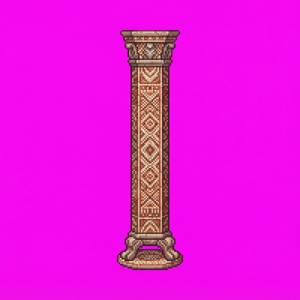 Image: Single 2D game floor prop Mosaic Expanse universal