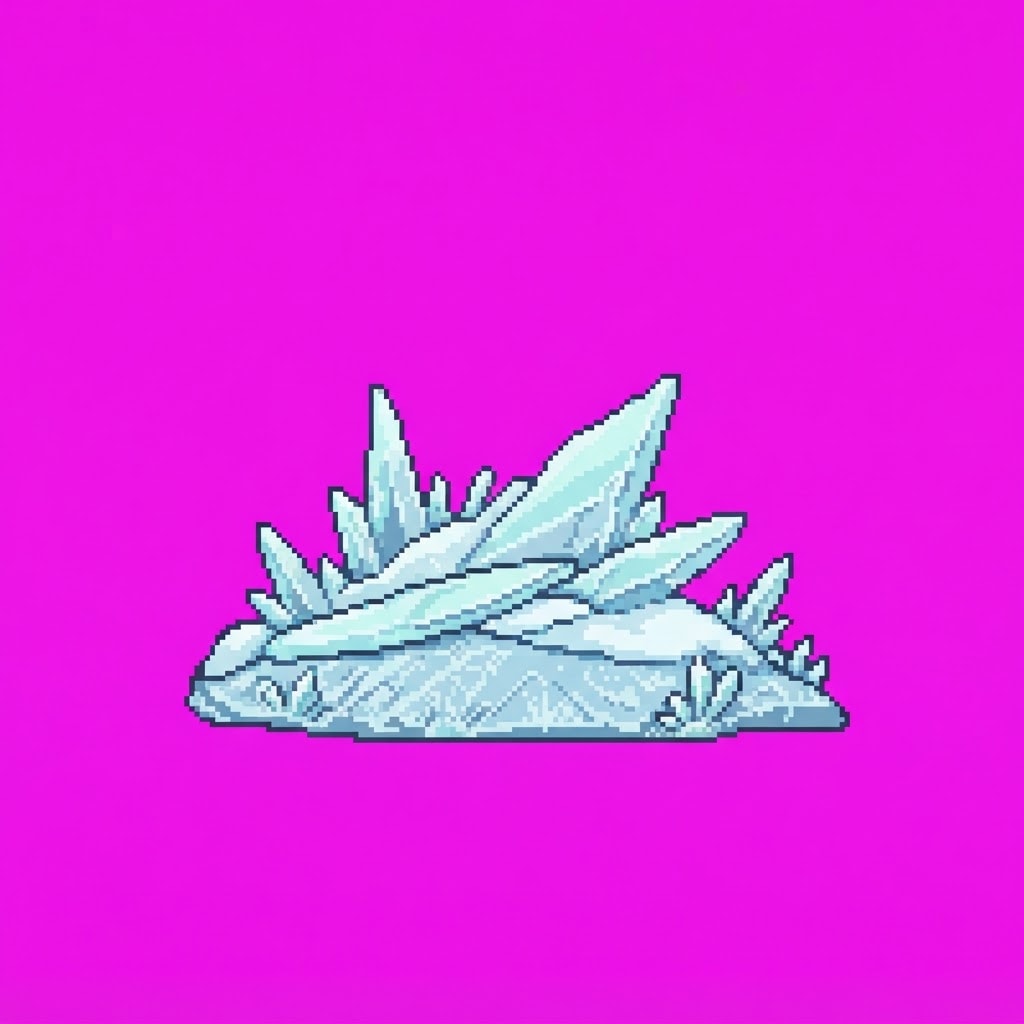 Image: Single 2D game floor prop Glacial Pass universal.