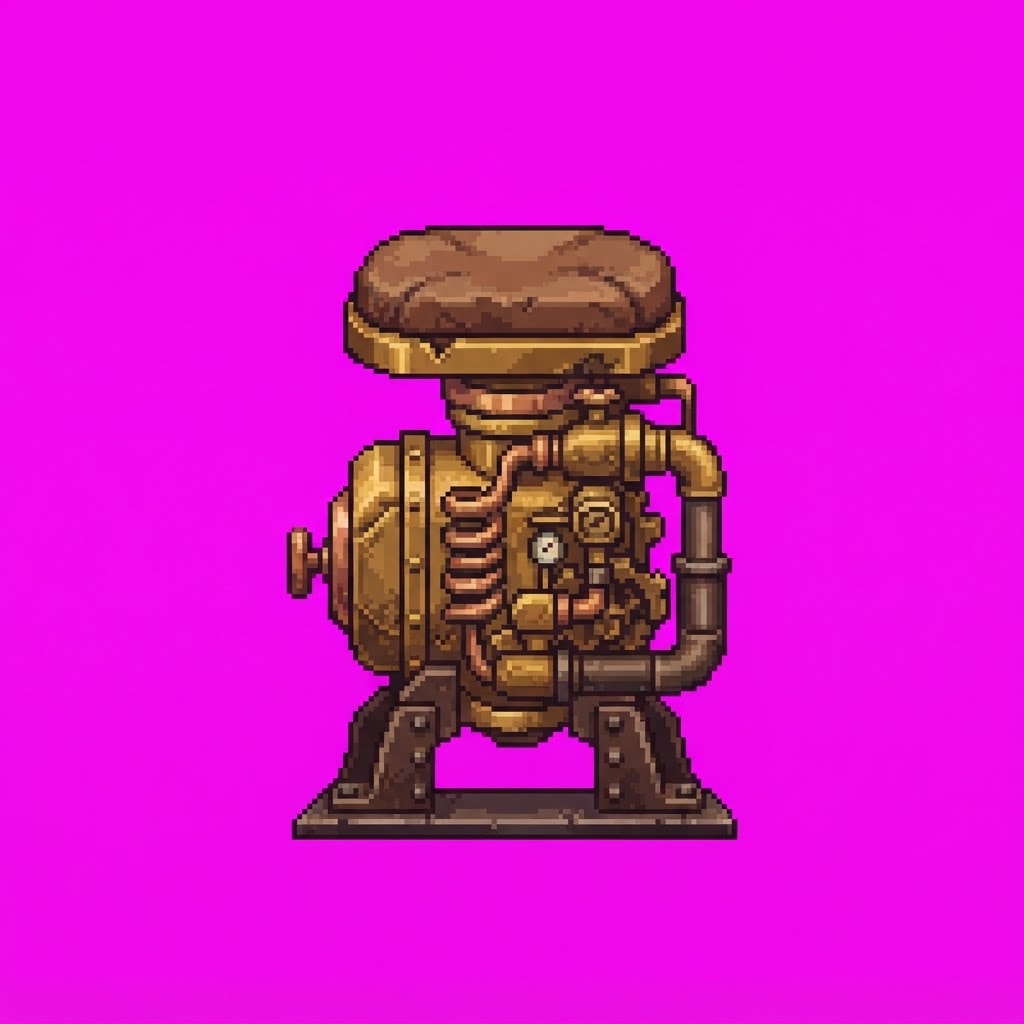 Image: Single 2D game floor prop Brass Outskirts universa