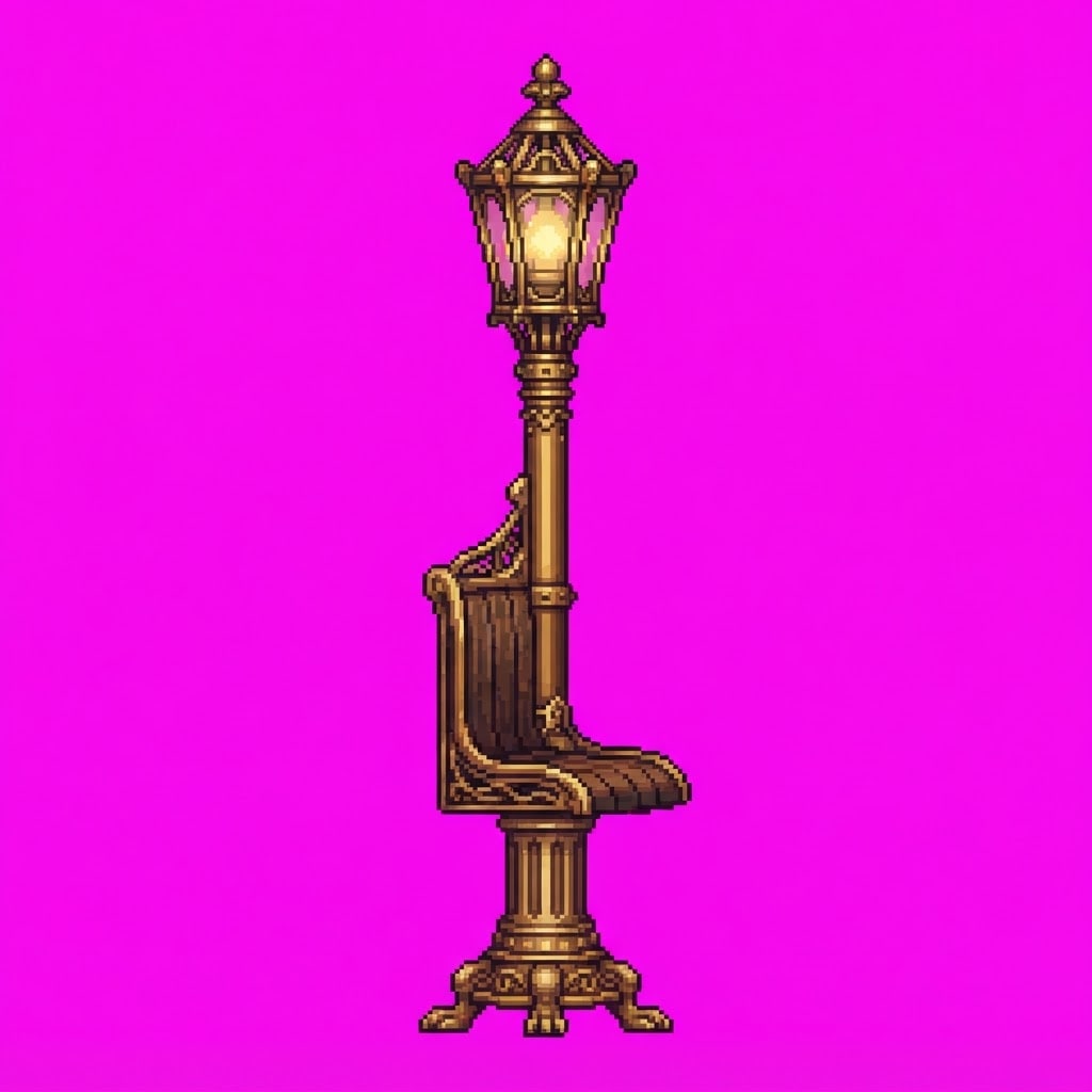 Image: Single 2D game floor prop Brass Outskirts universa