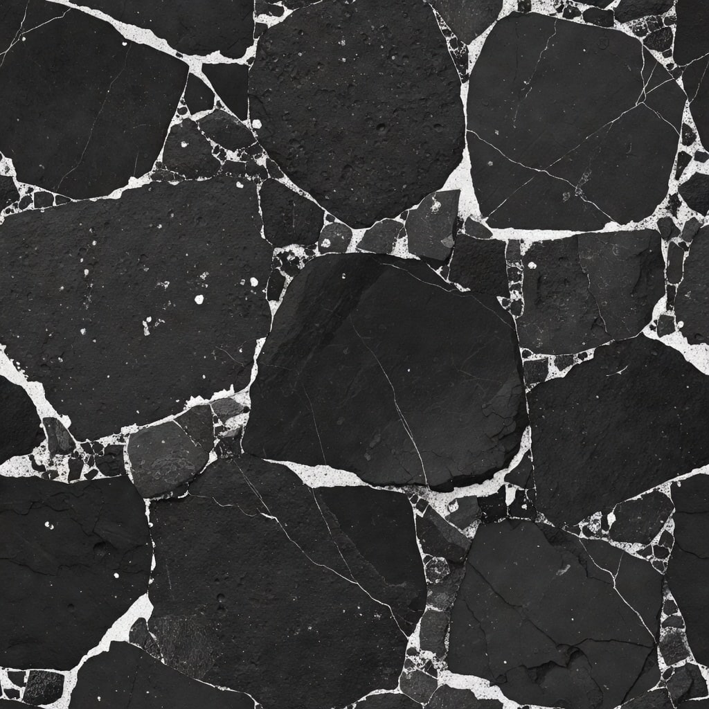 Dark Basalt Floor - Roughness Map