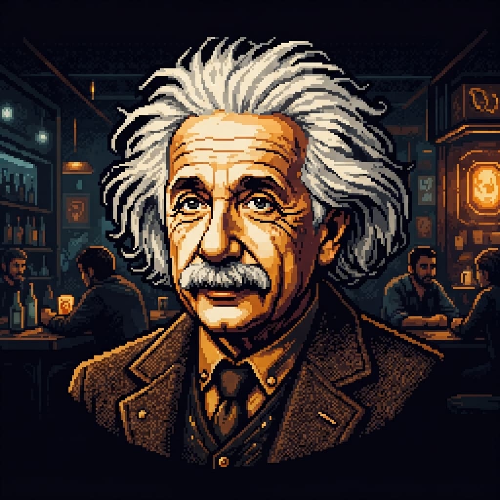 Portrait Herz König Einstein