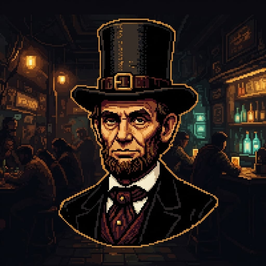 Portrait Karo König Abraham Lincoln