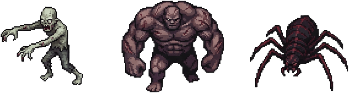 Enemy Variants Top-Down Sprite Sheet