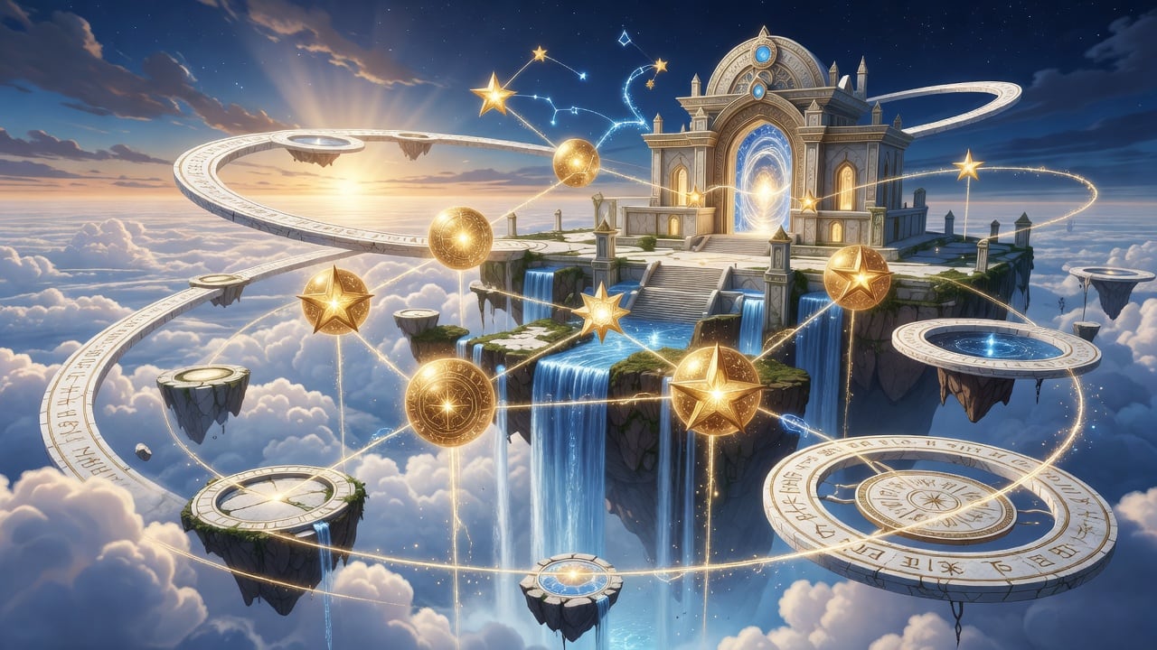 Puzzle da Constelação Celestial — Mundo 3
