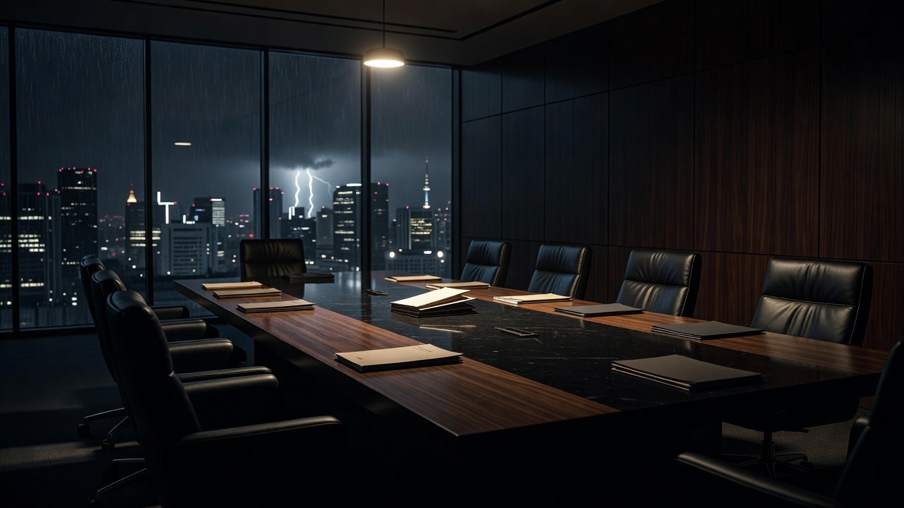 Gold Land Midnight Boardroom