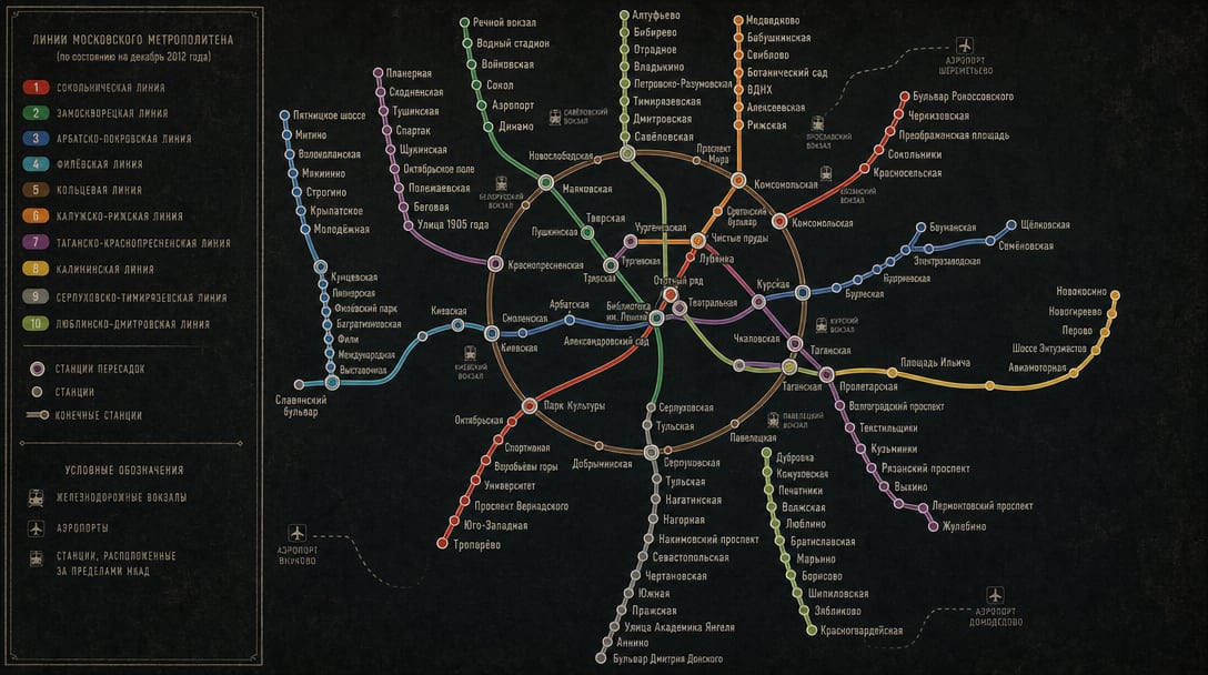 Moscow Metro 2012 Strategy Map