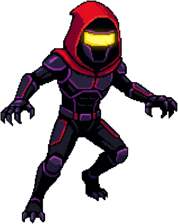 Crimson Visor Rival Enemy Sprite
