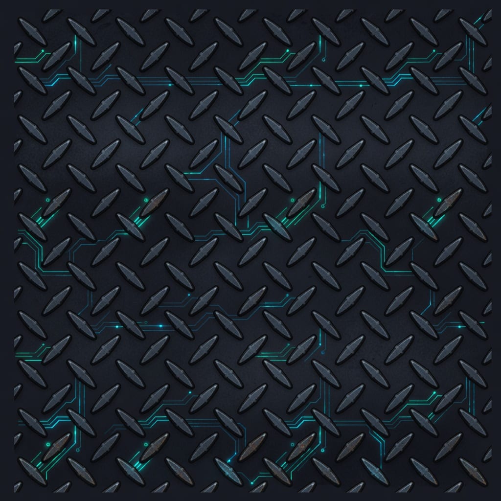 Ground Tile - Diamond Plate
