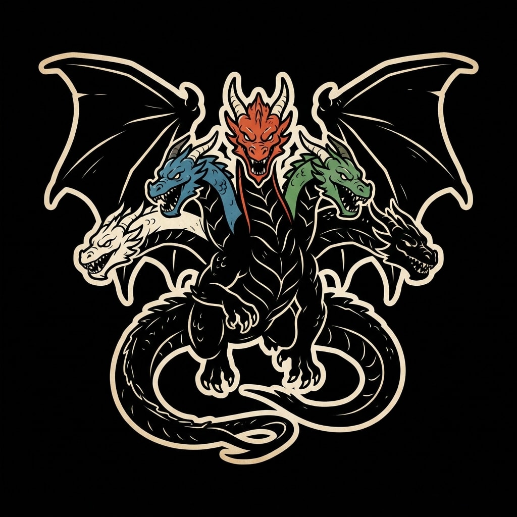 Image: Treasure Trovers Codex Style B boss icon. Tiamat f