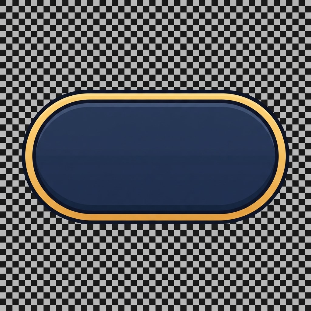 Image: STYLE B illustrated game UI chrome: clean thick da