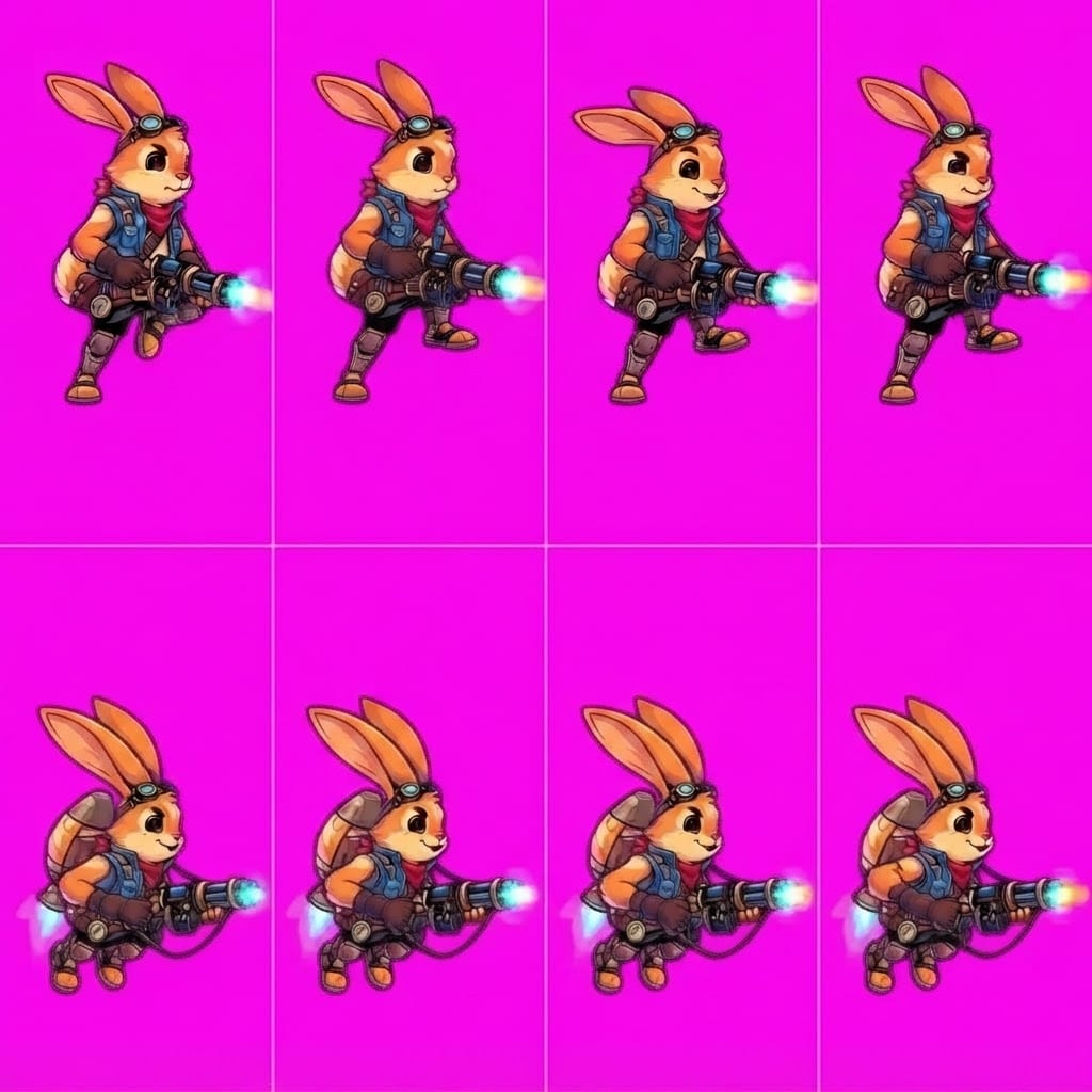 Image: STRICT atlas EXACTLY 2 ROWS x EXACTLY 4 COLUMNS (8