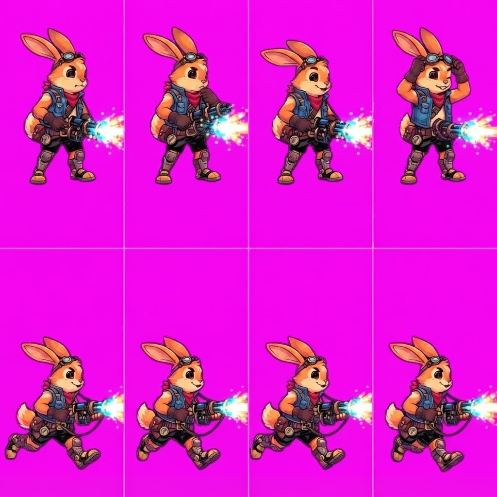 Image: EDIT MODE: Keep the EXACT same 2x4 cell layout and