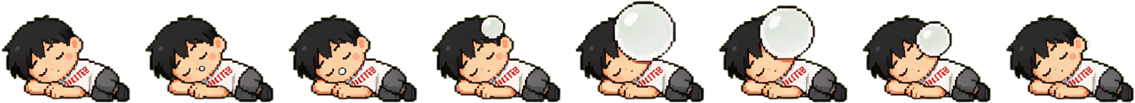 Chibi Boy Sleeping Sprite Sheet