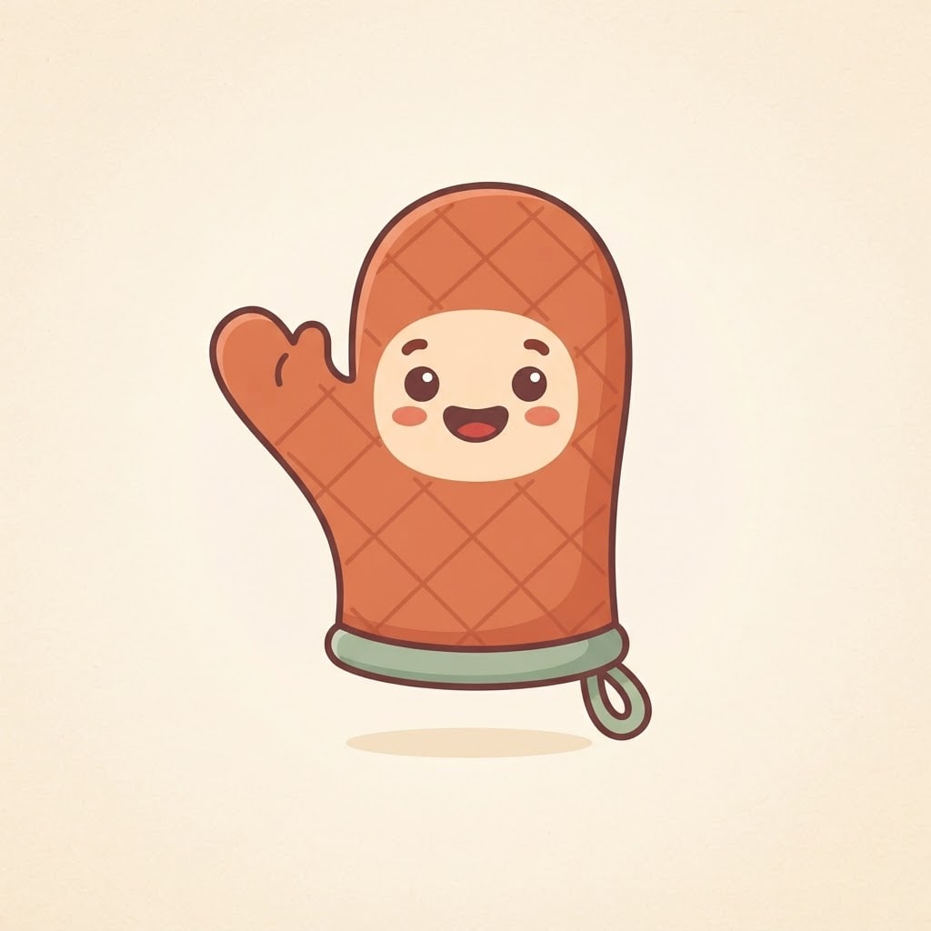 Image: Cute mascot character for a cooking app: a friendl