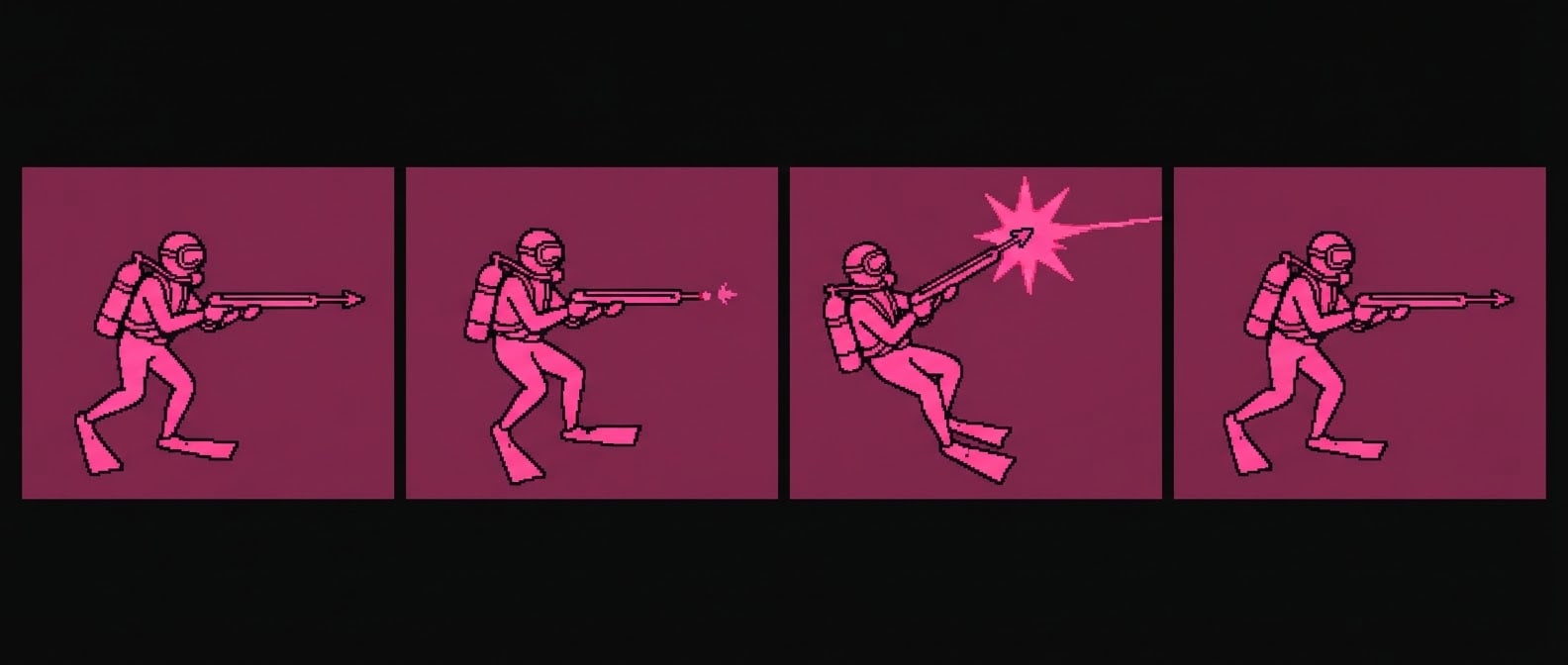 Diver Attack Animation Frames