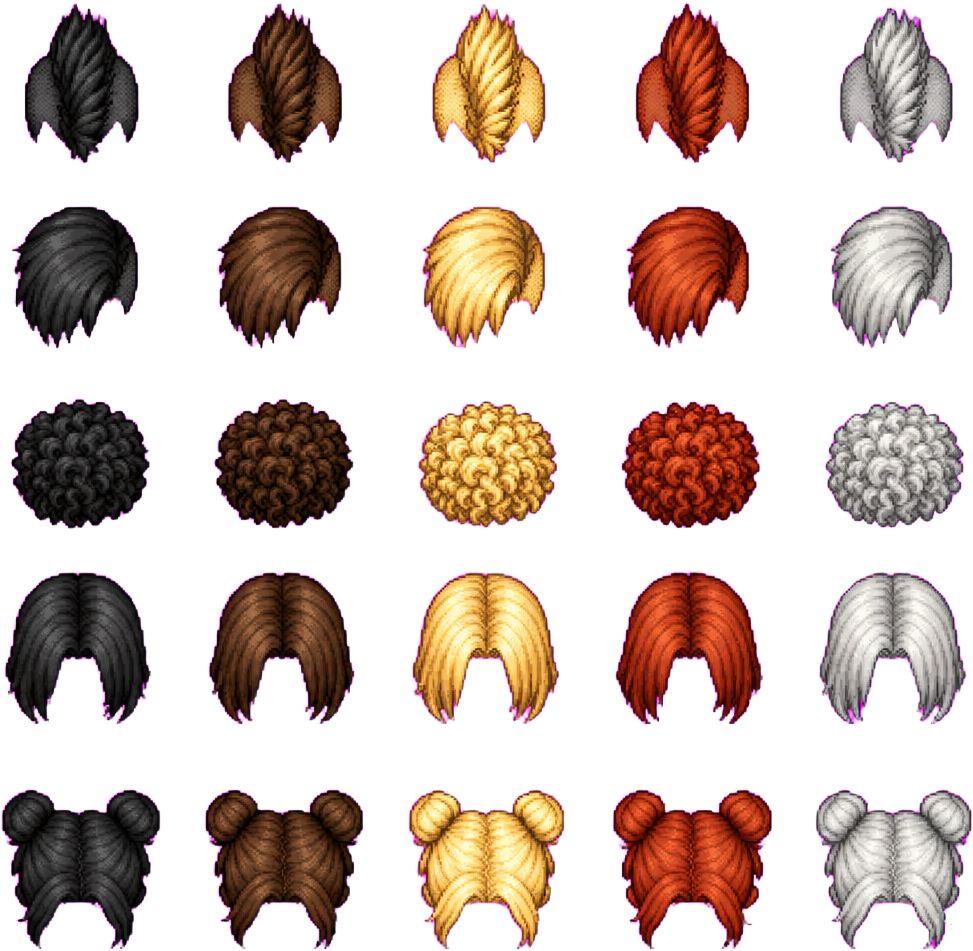 Hair Overlays Down Special Styles