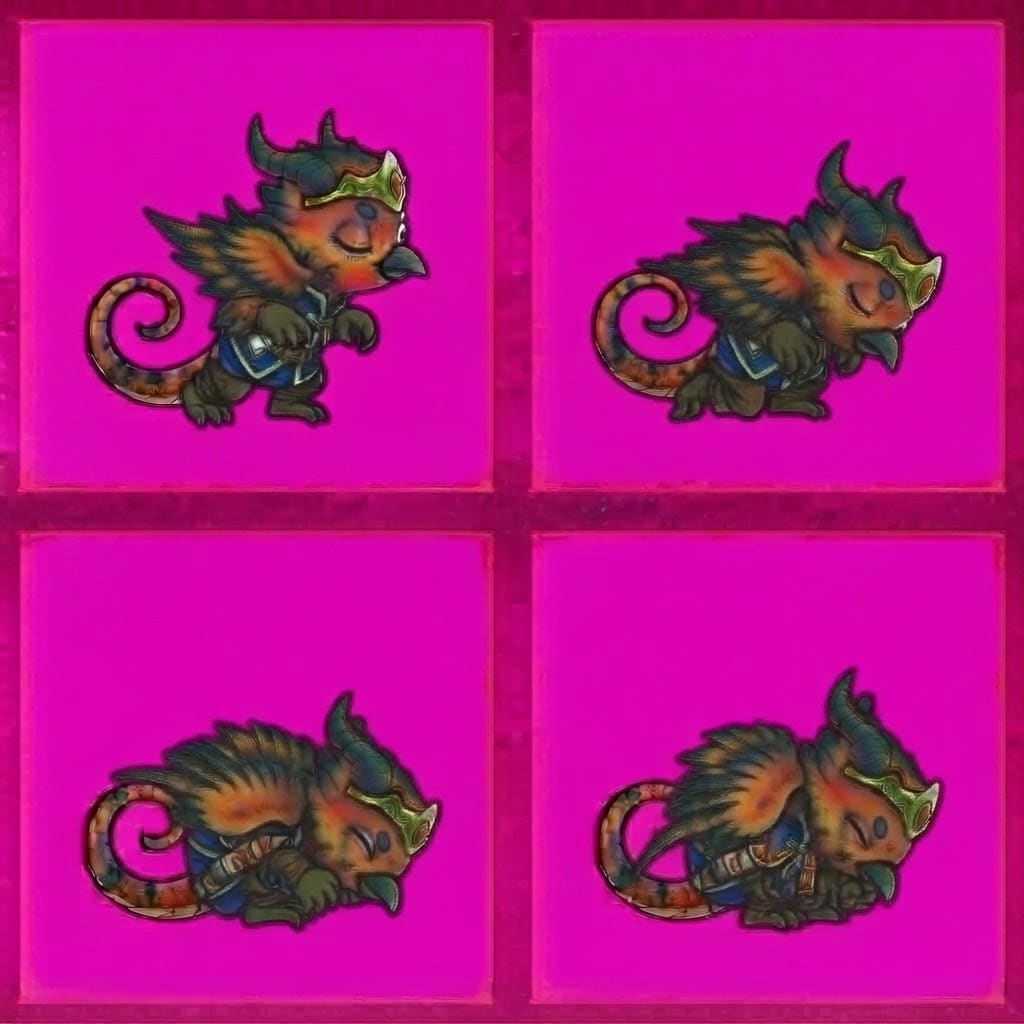 Image: STRICT game sprite animation atlas: EXACTLY 2 rows