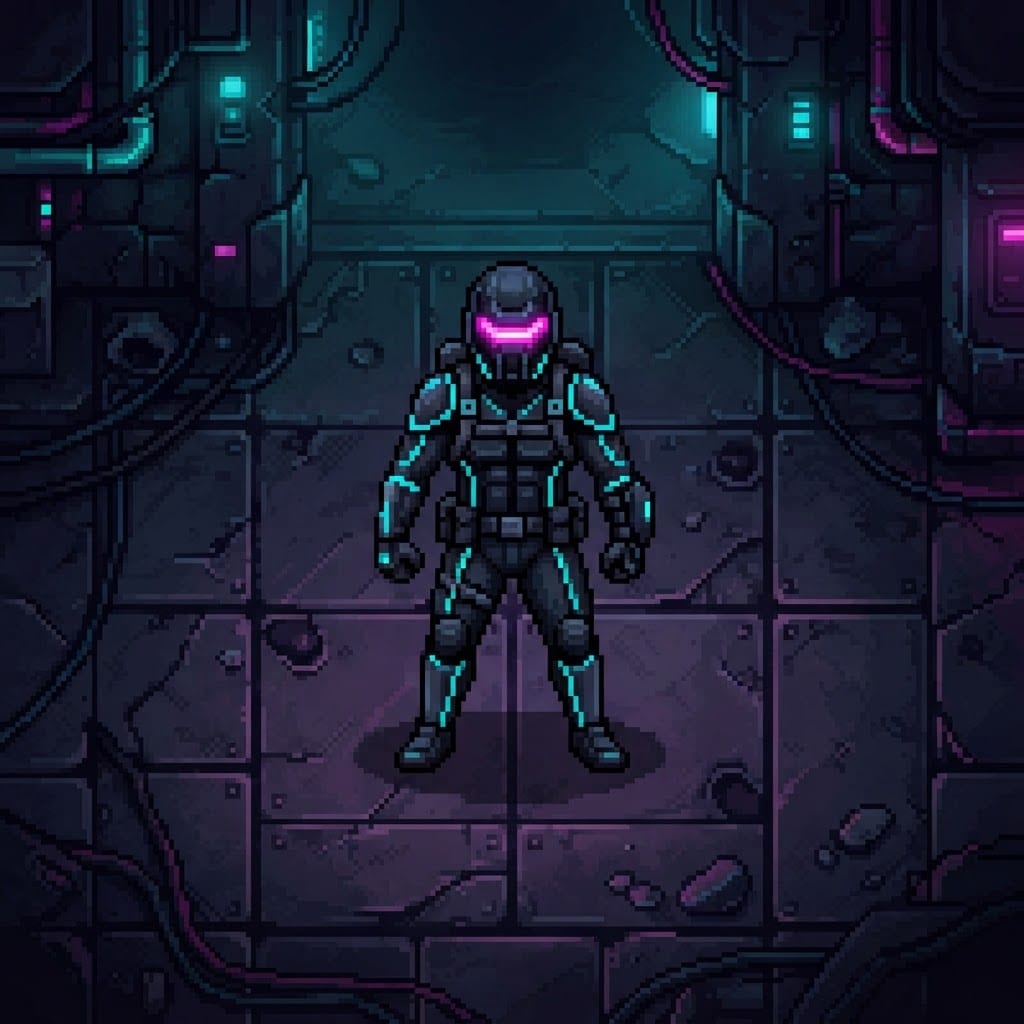 Neon Survivor Idle Down (4 / 4)