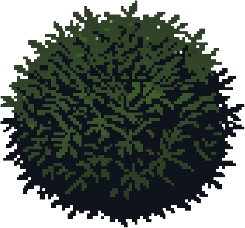 Flat2D Background Bush 01
