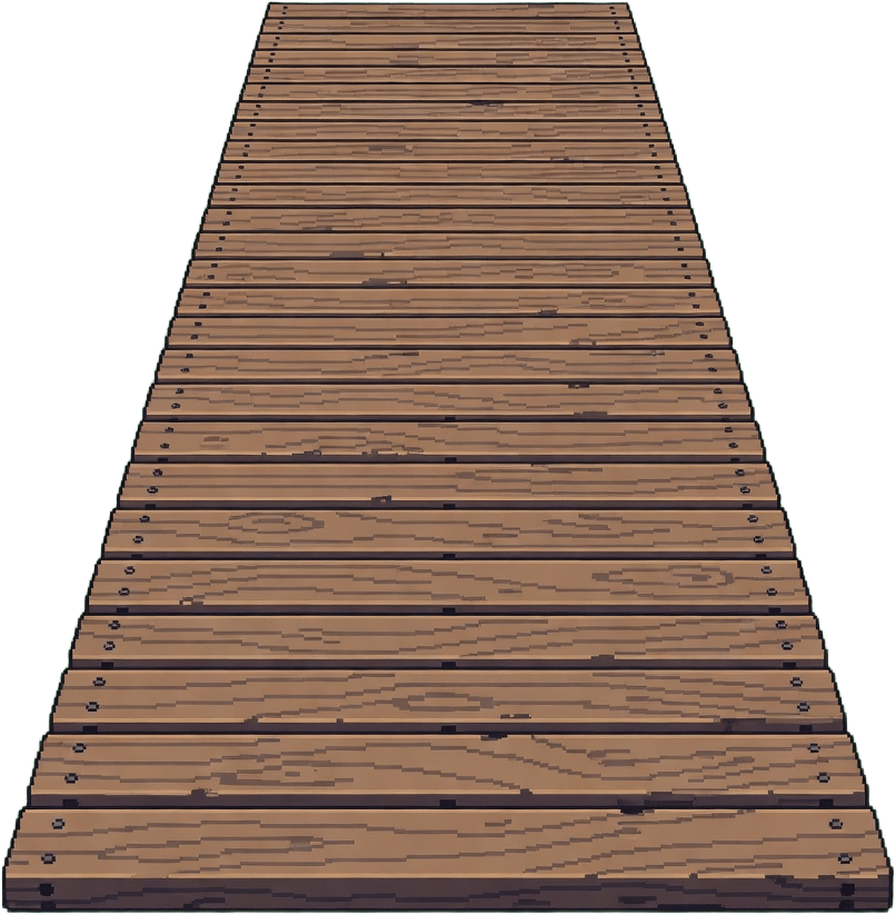 Flat2D Wooden Bridge No Handles 02