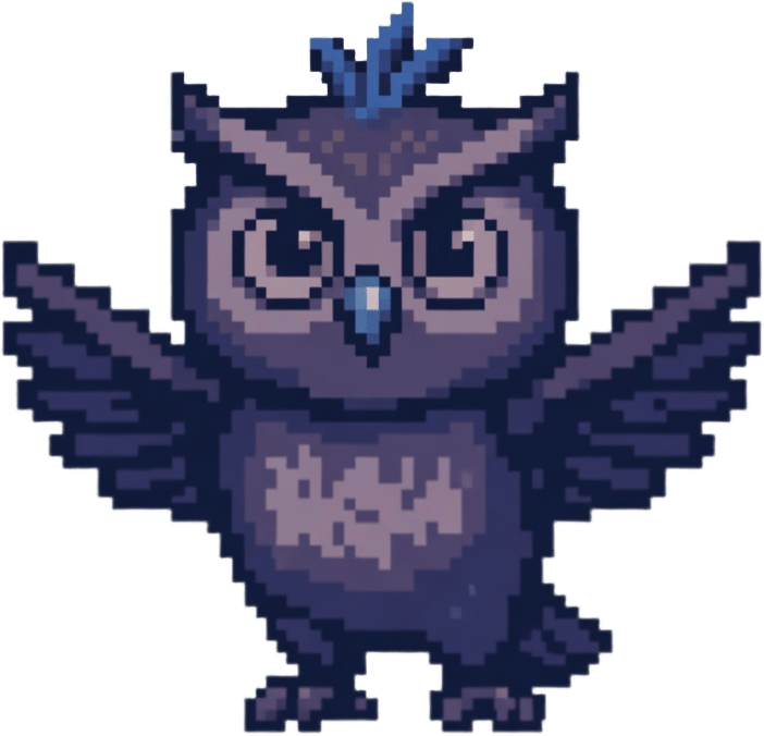 Trickster Owl 02 - Front Taunting Pose