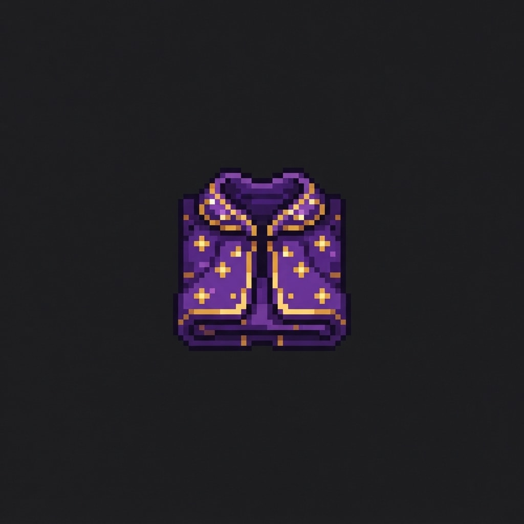 Image: A single simple flat pixel-art game icon of a fold