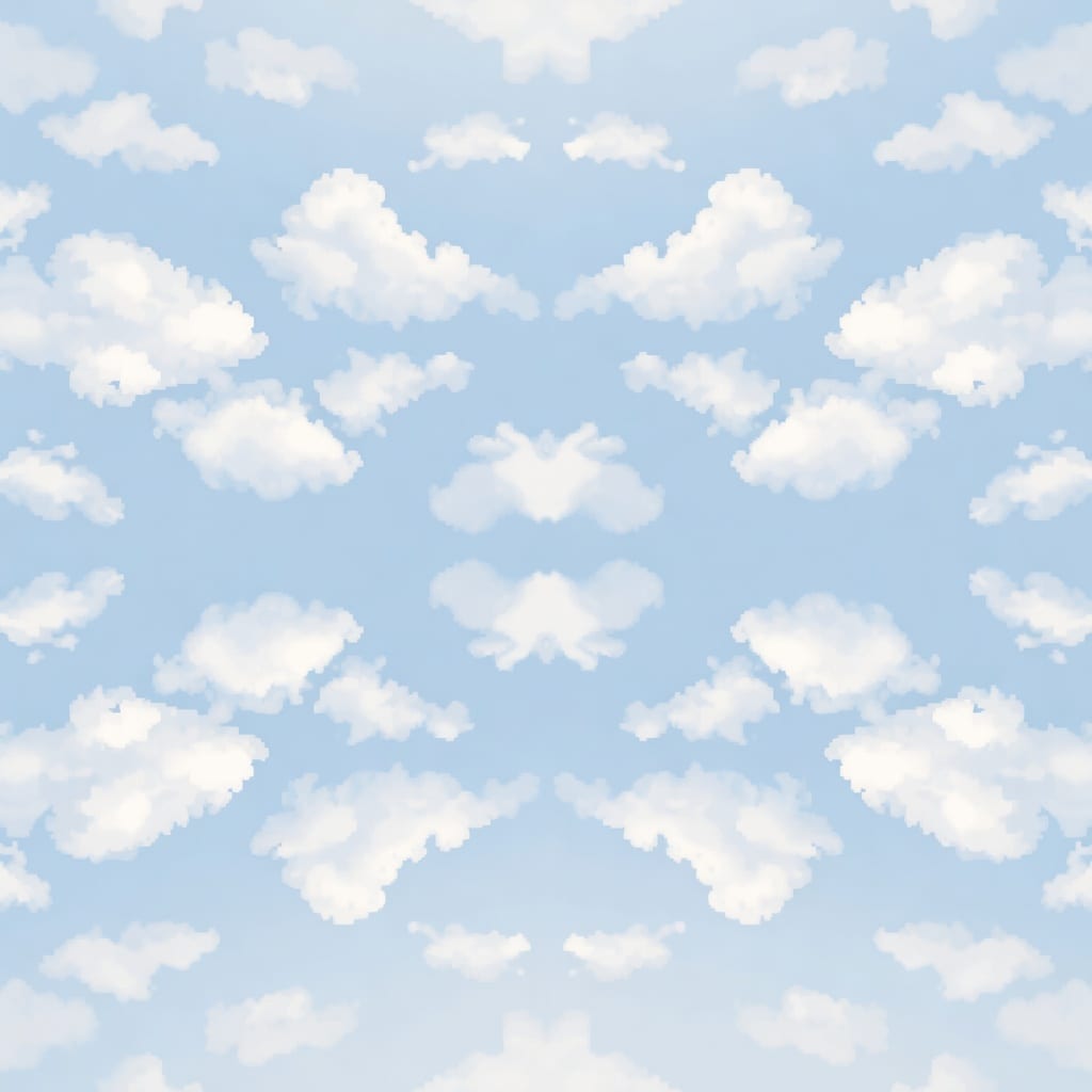 Sky Clouds Symmetric 100