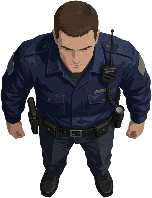 Police Detective Hero Top-Down (2 / 2)