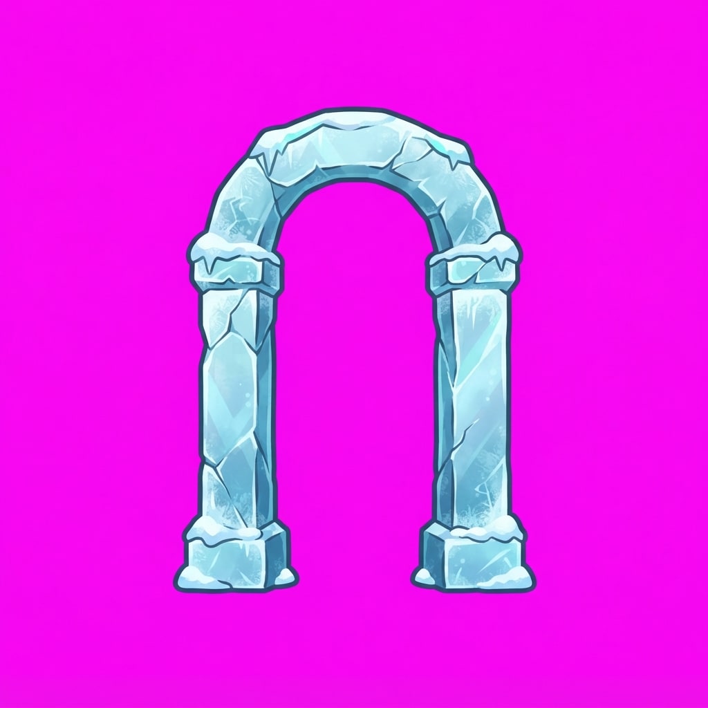 Image: ISOLATED single prop sprite ONLY on solid flat pur