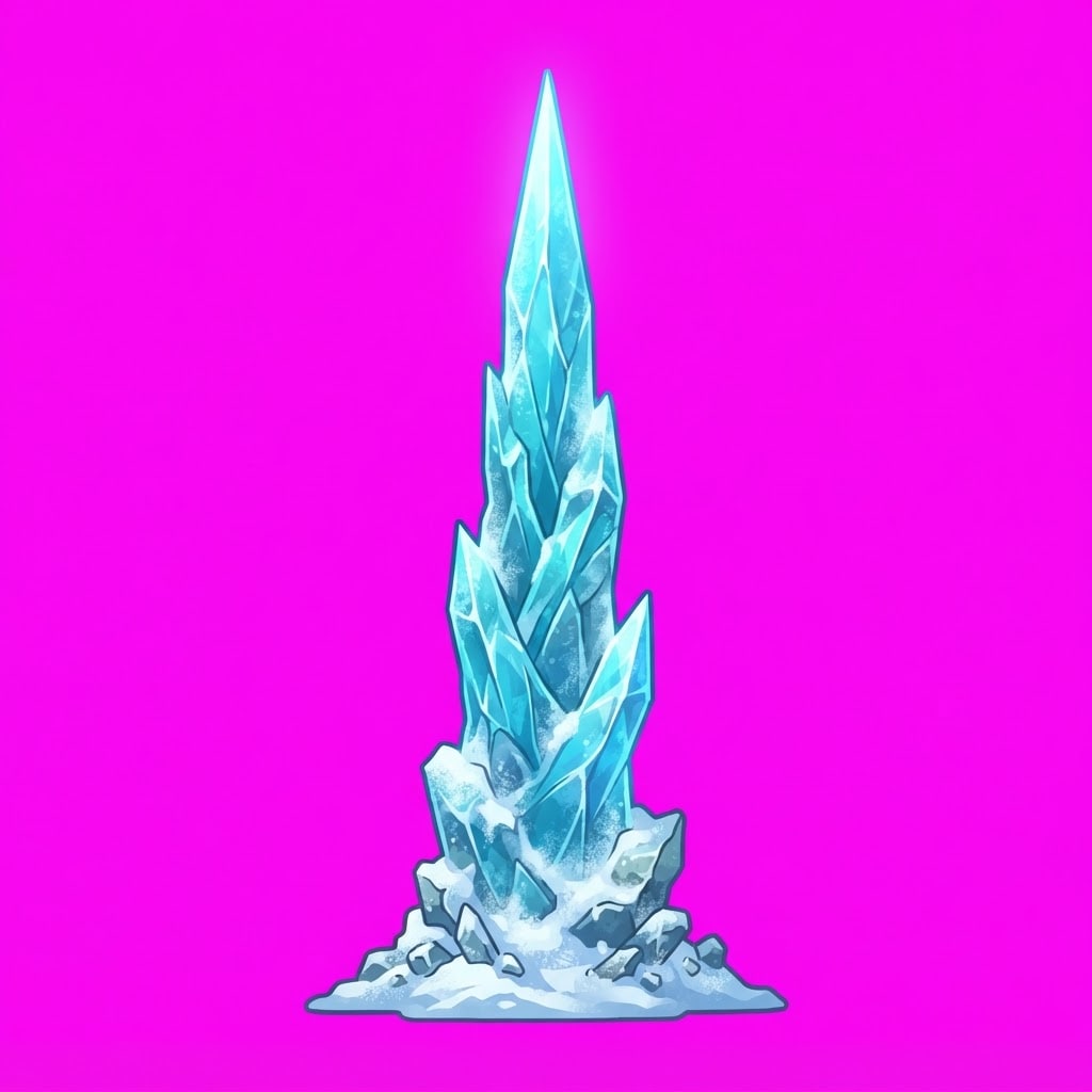 Image: ISOLATED single prop sprite ONLY on solid flat pur