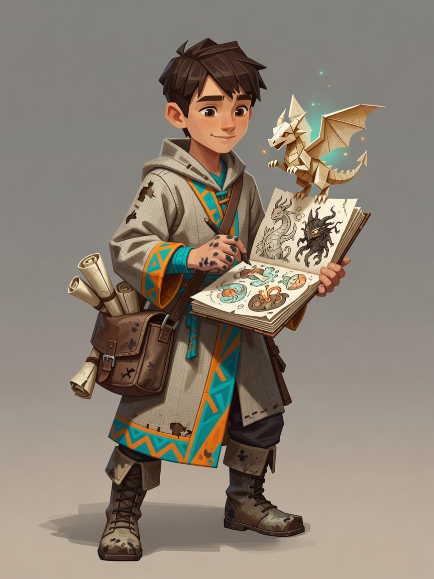 Vlad Sketchmage Apprentice NPC Reference