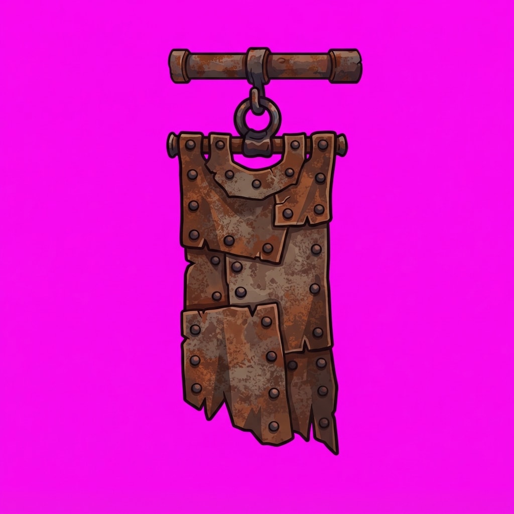 Image: Side-view 2D platformer prop, single subject only,