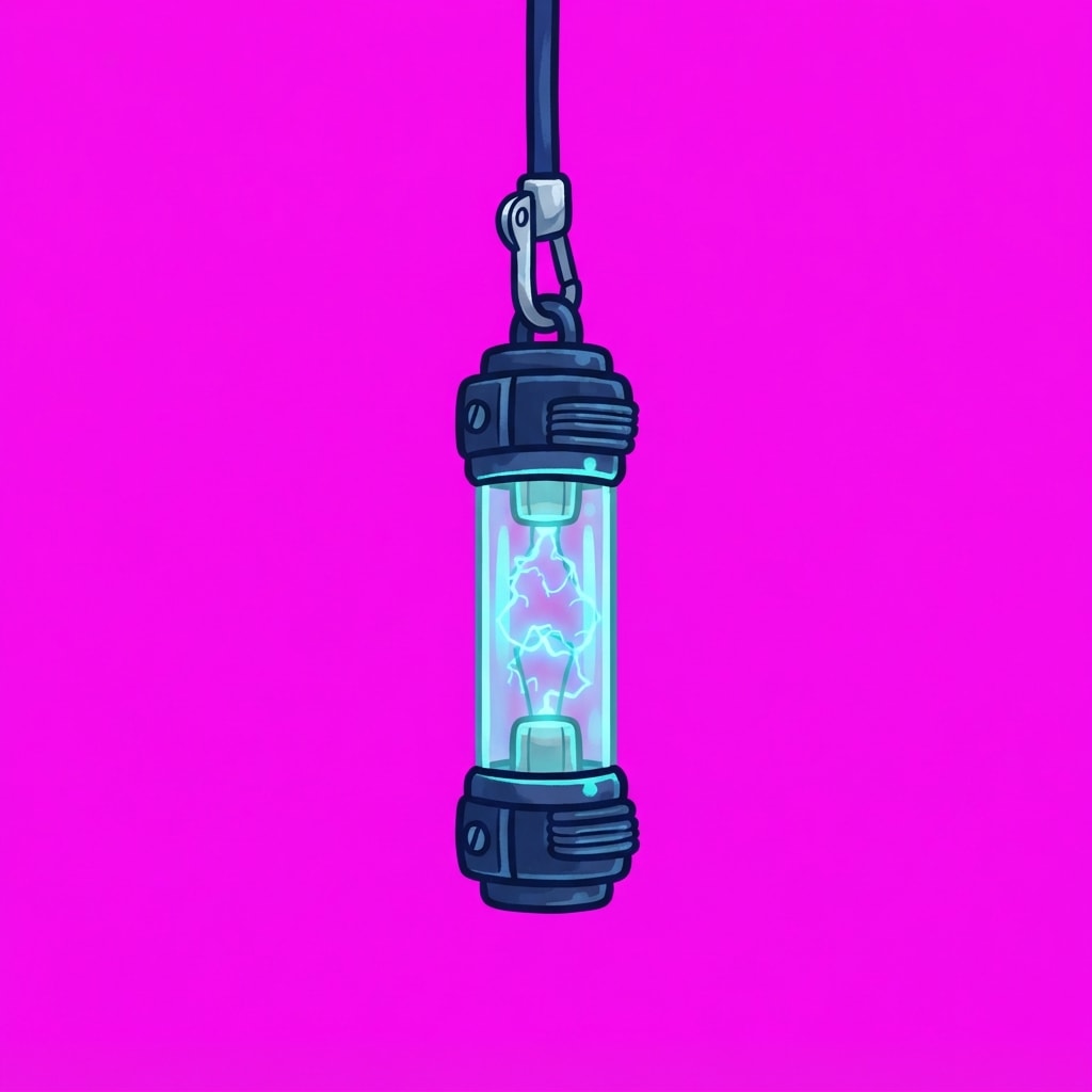 Image: Side-view 2D platformer prop, single subject only,